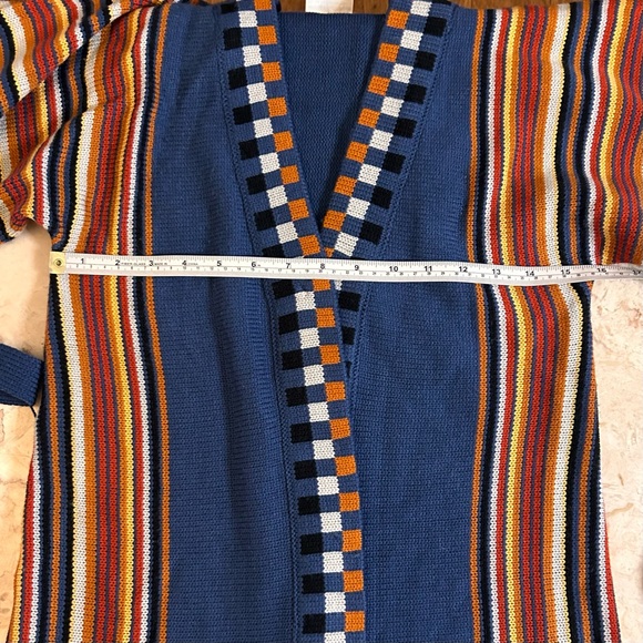 Vintage 70s Alexander’s Cardigan Sweater Belted Size Medium - Picture 7 of 16